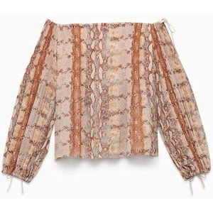 Aritzia Wilfred Off-Shoulder Blouse